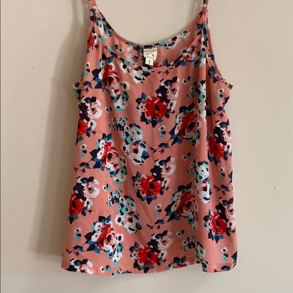 Pink Floral Camisole Top